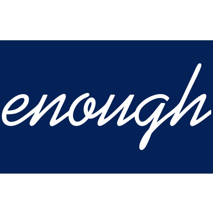 Enough Script March For Our Lives Bumper Sticker