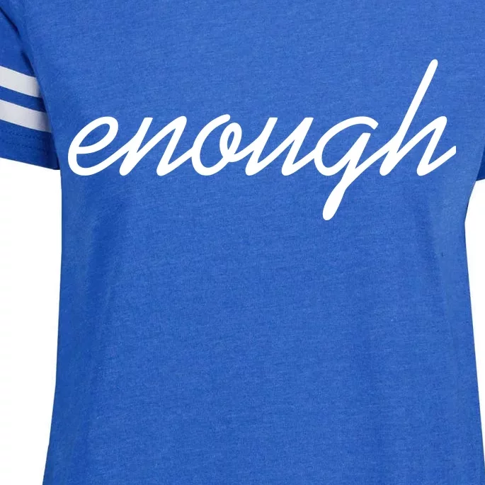 Enough Script March For Our Lives Enza Ladies Jersey Football T-Shirt