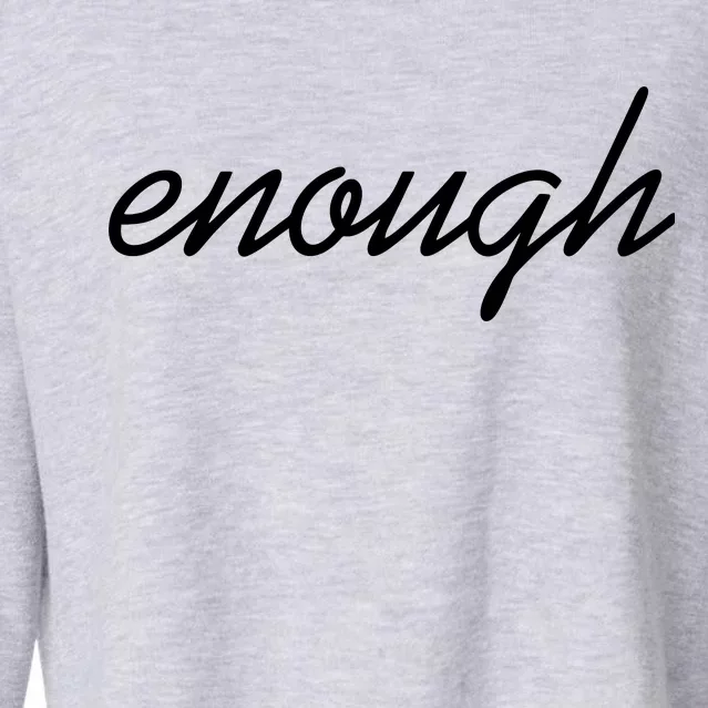 Enough Script March For Our Lives Cropped Pullover Crew