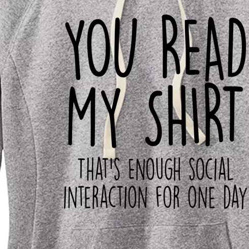 Enough Social Interaction Funny Women's Fleece Hoodie