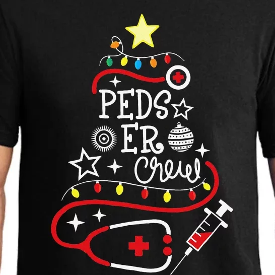 Emergency Nurse Pediatric ER Techs Peds ER Christmas Crew Pajama Set