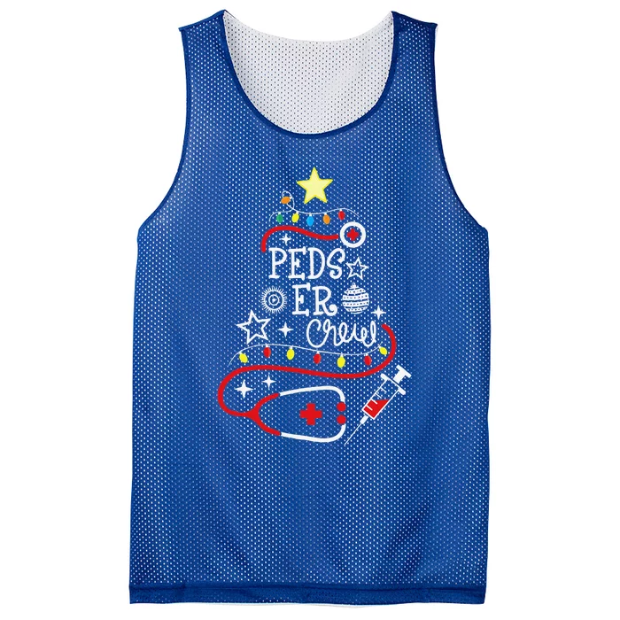 Emergency Nurse Pediatric ER Techs Peds ER Christmas Crew Mesh Reversible Basketball Jersey Tank