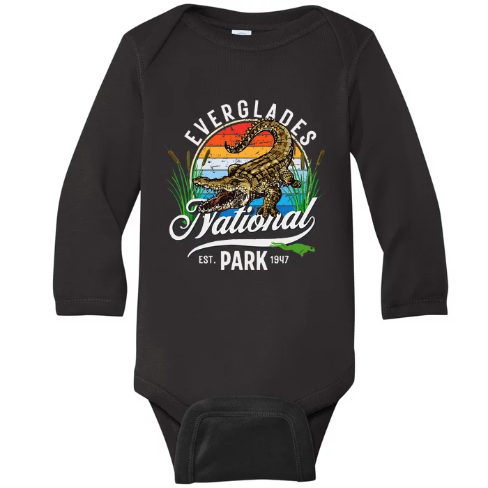 Everglades National Park Tourist Gift Baby Long Sleeve Bodysuit