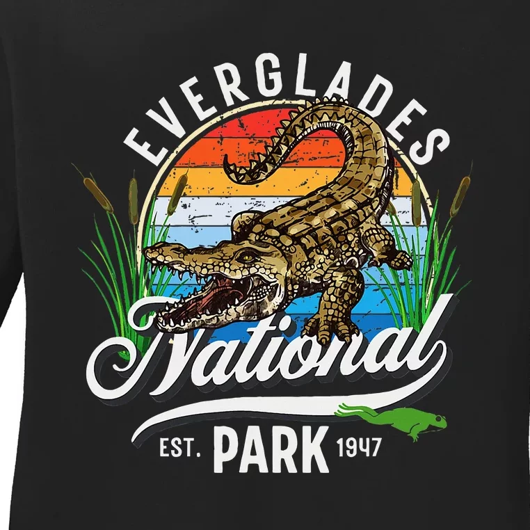 Everglades National Park Tourist Gift Ladies Long Sleeve Shirt