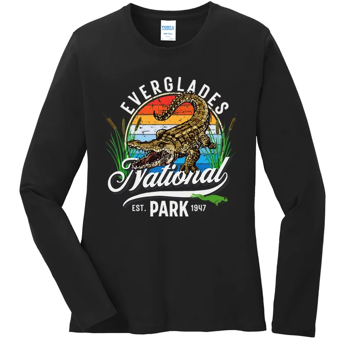 Everglades National Park Tourist Gift Ladies Long Sleeve Shirt