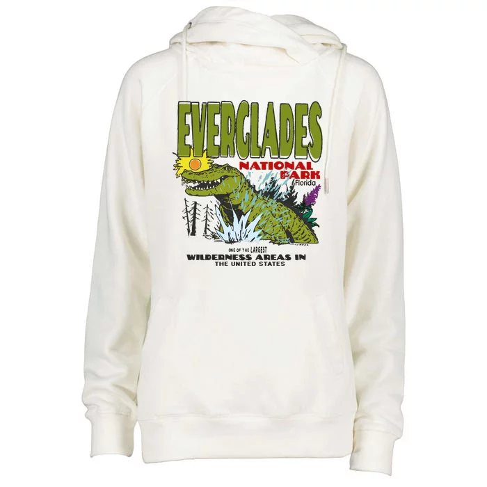 Everglades National Park Florida Womens Funnel Neck Pullover Hood