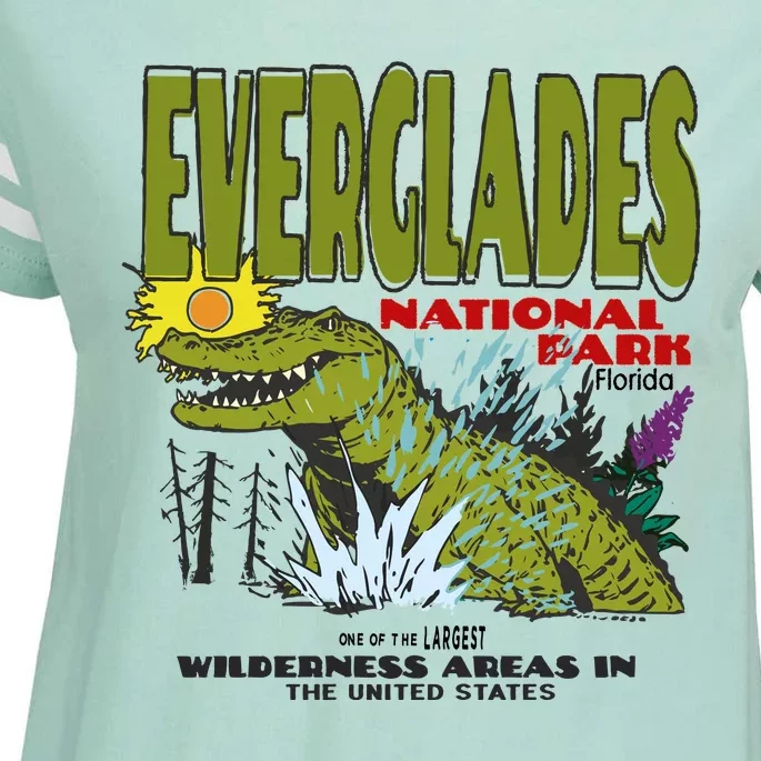 Everglades National Park Florida Enza Ladies Jersey Football T-Shirt