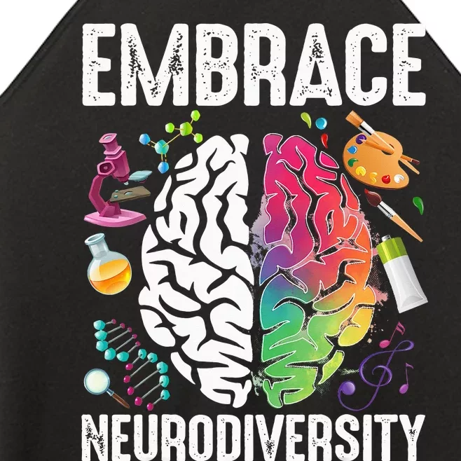 Embrace Neurodiversity puzzle ASD Awareness Women’s Perfect Tri Rocker Tank