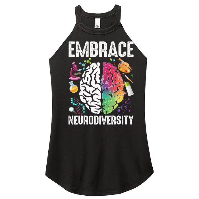 Embrace Neurodiversity puzzle ASD Awareness Women’s Perfect Tri Rocker Tank