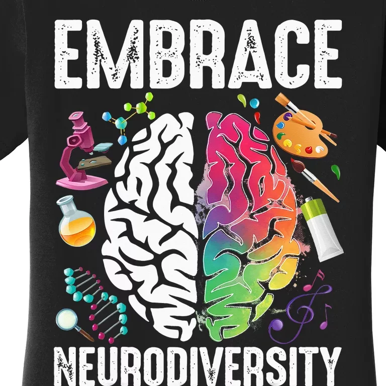 Embrace Neurodiversity puzzle ASD Awareness Women's T-Shirt