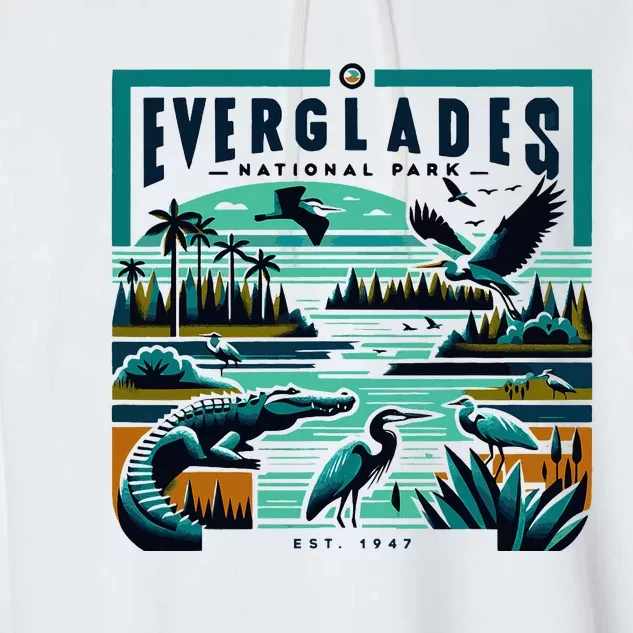 Everglades National Park Florida Modern Garment-Dyed Fleece Hoodie