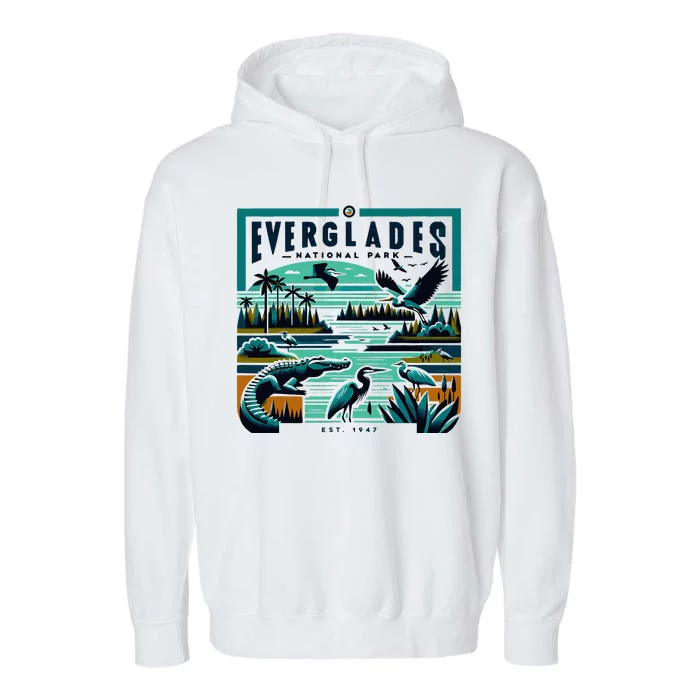 Everglades National Park Florida Modern Garment-Dyed Fleece Hoodie