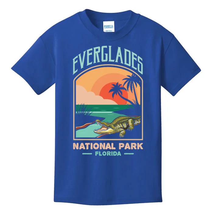 Everglades National Park Us Crocodile Florida Alligators Gift Kids T-Shirt