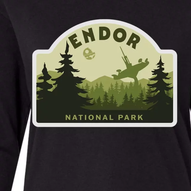 Endor National Park Womens Cotton Relaxed Long Sleeve T-Shirt