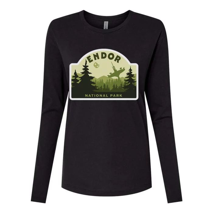 Endor National Park Womens Cotton Relaxed Long Sleeve T-Shirt