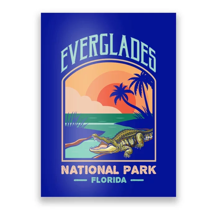 Everglades National Park Us Crocodile Florida Alligators Gift Poster