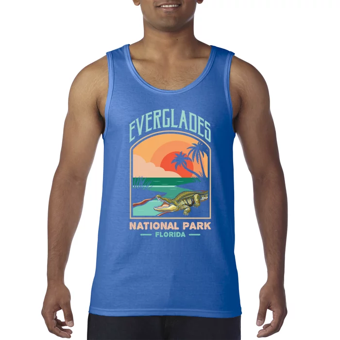 Everglades National Park Us Crocodile Florida Alligators Gift Tank Top