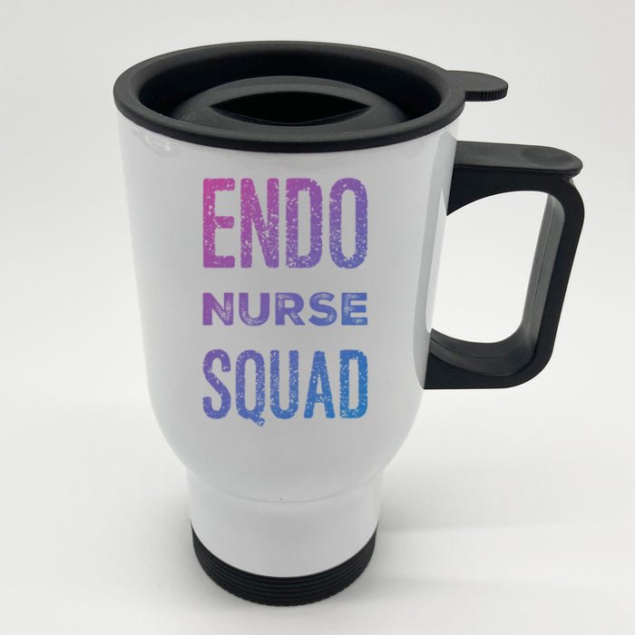 Endoscopy Nurse Registered Gi Nurses Rn Endo Nurse Squad Gift Front & Back Stainless Steel Travel Mug