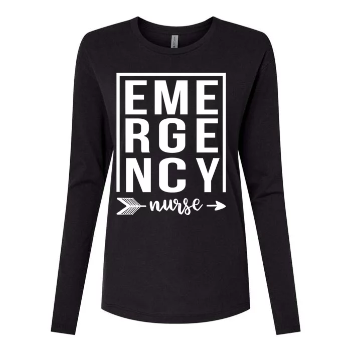 Emergency Nurse Rn Er Funny Gift For Nurses Emergency Nurse Gift Womens Cotton Relaxed Long Sleeve T-Shirt