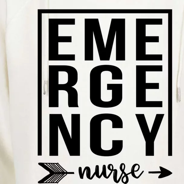 Emergency Nurse Rn Er Funny Gift For Nurses Emergency Nurse Gift Womens Funnel Neck Pullover Hood