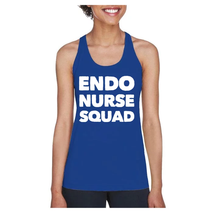 Endoscopy Nurse Registered Gi Nurses Rn Endo Nurse Squad Gift Women's Racerback Tank