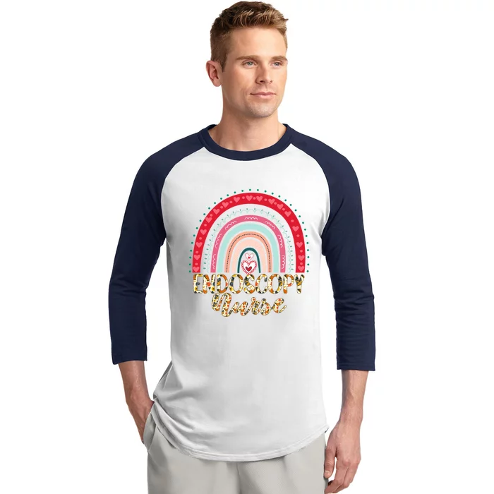 Endoscopy Nurse Rainbow Endoscopy Nurse Team Meaningful Gift Baseball Sleeve Shirt