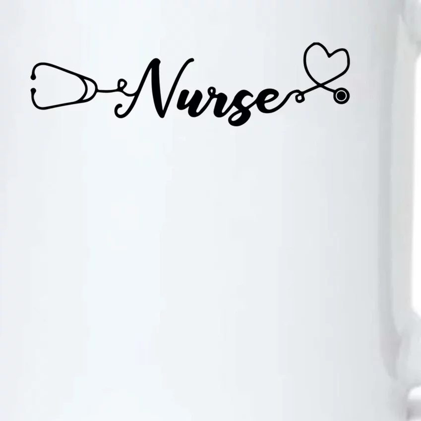 Er Nurse Stethoscope Heartbeat Ekg Ecg Cool Gift Black Color Changing Mug