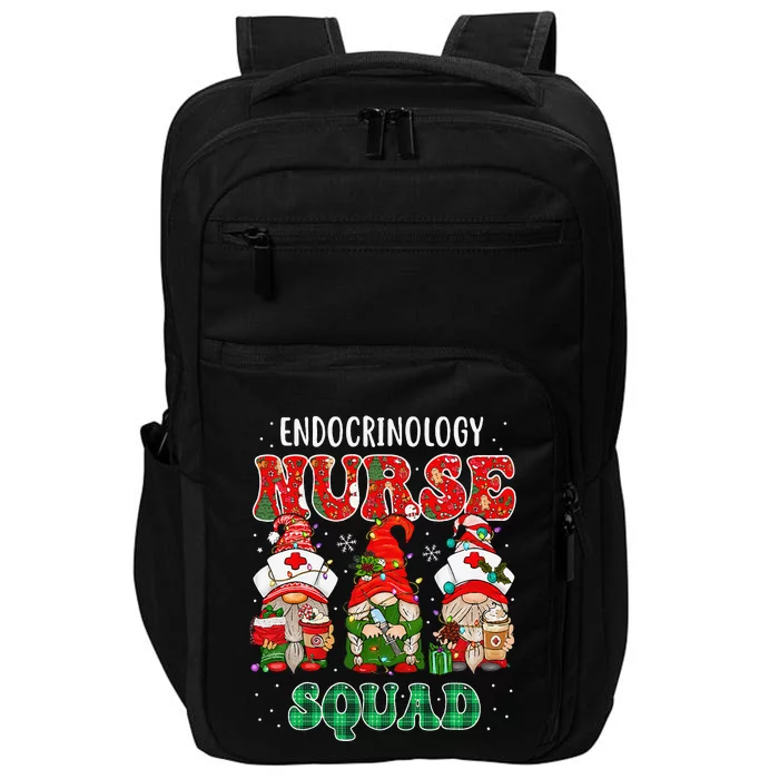 Endocrinology Nurse Squad Christmas Gnomes Endocrine Nurse Impact Tech Backpack