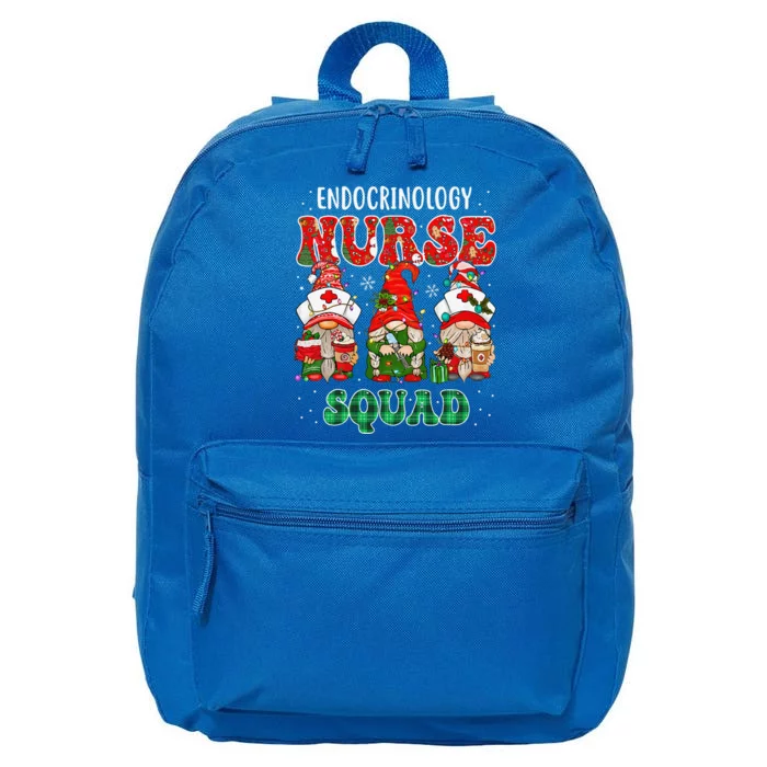 Endocrinology Nurse Squad Christmas Gnomes Endocrine Nurse 16 in Basic Backpack