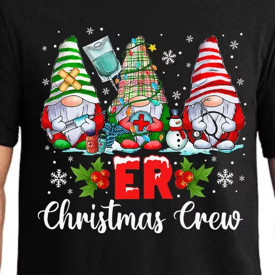 Er Nurse Squad Gnomies Nurse Christmas Gnomes Crew Xmas Pajama Set