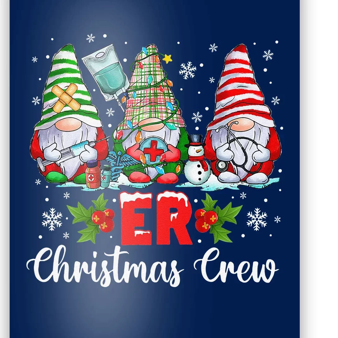 Er Nurse Squad Gnomies Nurse Christmas Gnomes Crew Xmas Poster