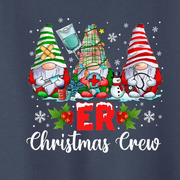 Er Nurse Squad Gnomies Nurse Christmas Gnomes Crew Xmas Toddler T-Shirt