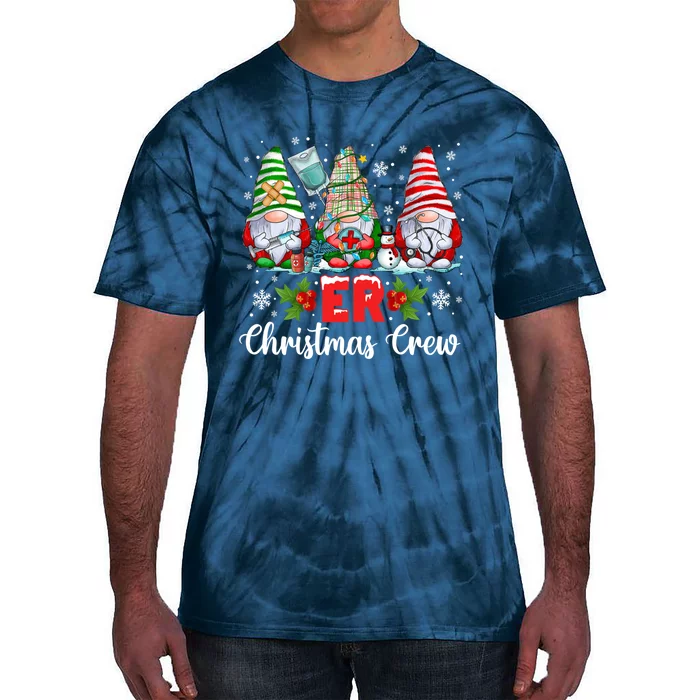 Er Nurse Squad Gnomies Nurse Christmas Gnomes Crew Xmas Tie-Dye T-Shirt