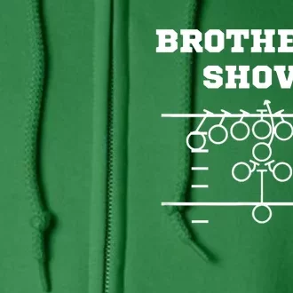 Eagles Nick Sirianni Brotherly Shove Full Zip Hoodie