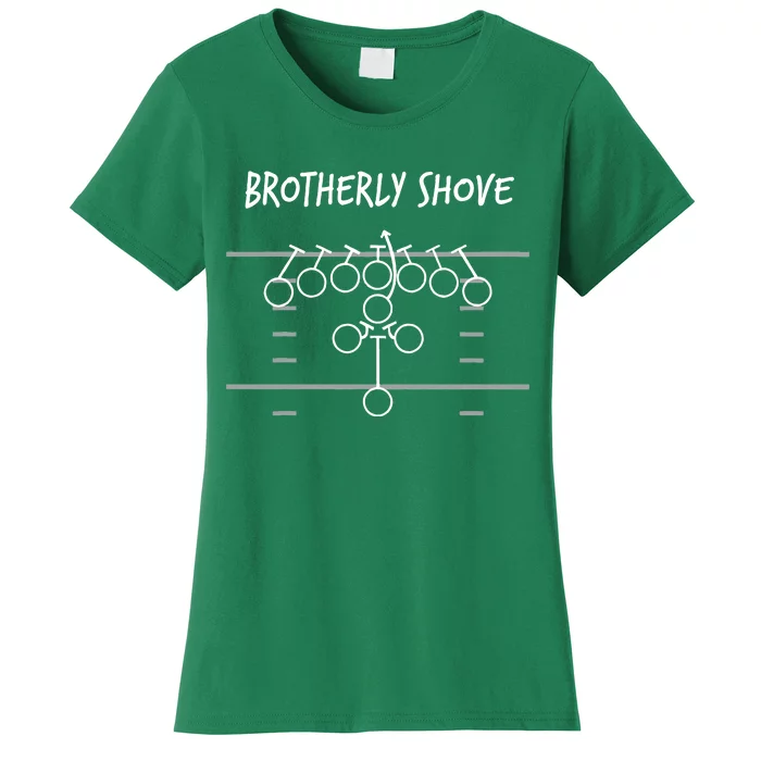Eagles Nick Sirianni Brotherly Shove Women's T-Shirt