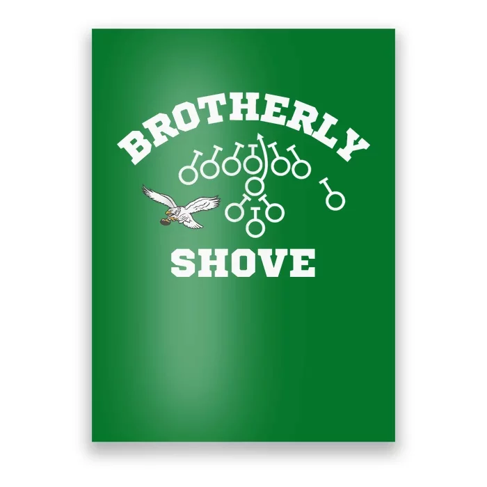 Eagles Nick Sirianni Brotherly Shove Poster