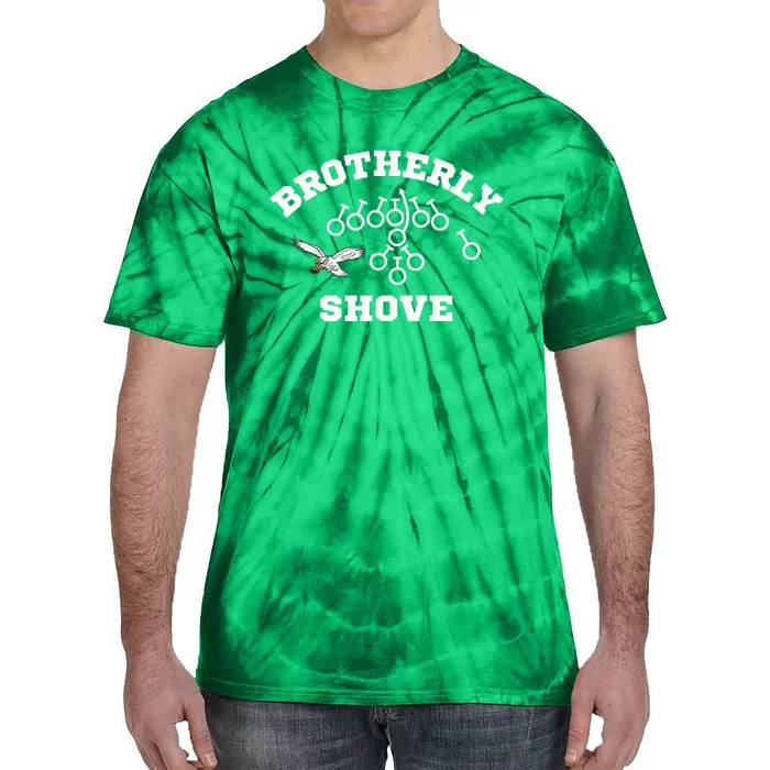 Eagles Nick Sirianni Brotherly Shove Tie-Dye T-Shirt