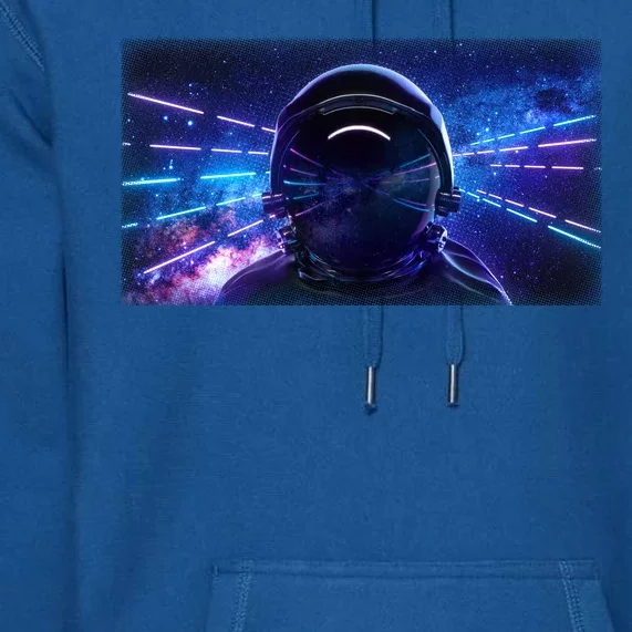 Eighties Neon Space Astronaut Premium Hoodie