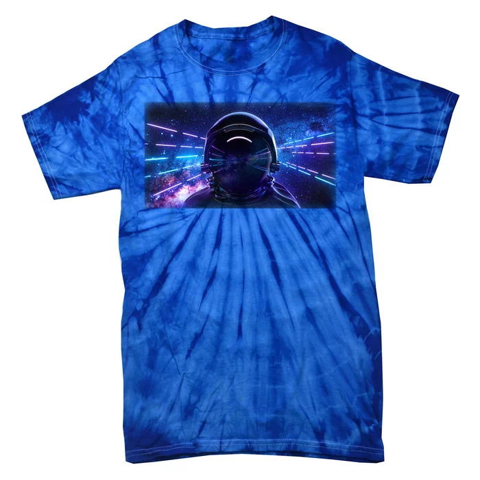 Eighties Neon Space Astronaut Tie-Dye T-Shirt