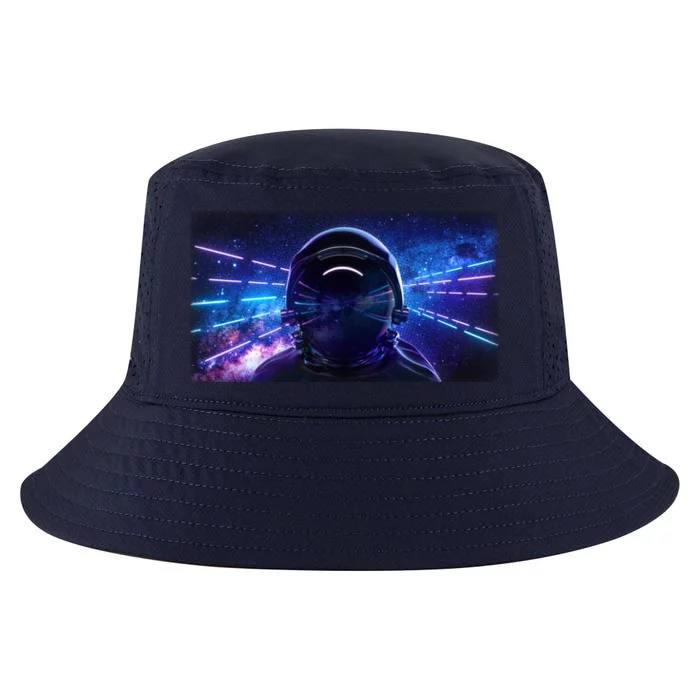 Eighties Neon Space Astronaut Cool Comfort Performance Bucket Hat