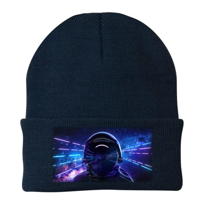 Eighties Neon Space Astronaut Knit Cap Winter Beanie