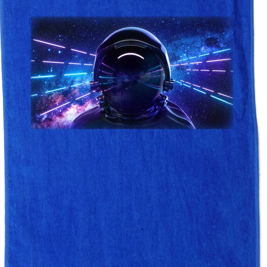 Eighties Neon Space Astronaut Platinum Collection Golf Towel