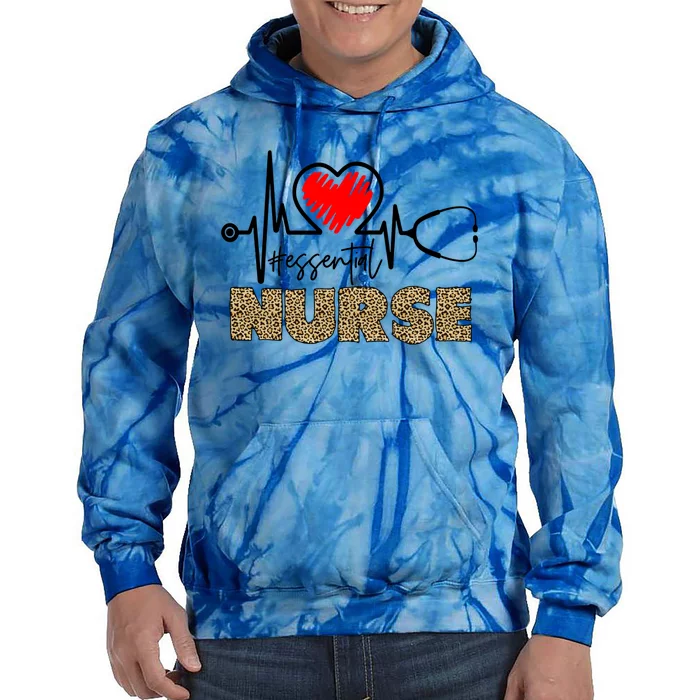 Essential Nurse Stethoscope Heartbeat Valentines Gift Tie Dye Hoodie