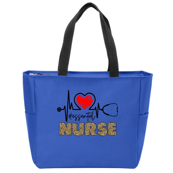 Essential Nurse Stethoscope Heartbeat Valentines Gift Zip Tote Bag