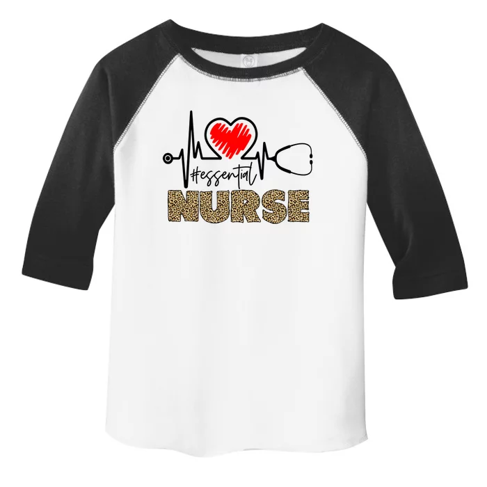 Essential Nurse Stethoscope Heartbeat Valentines Gift Toddler Fine Jersey T-Shirt