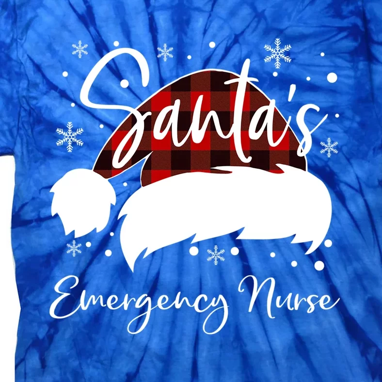 Emergency Nurse Santas Favorite Nurse Er Nurse Elf Emt Er Funny Gift Tie-Dye T-Shirt