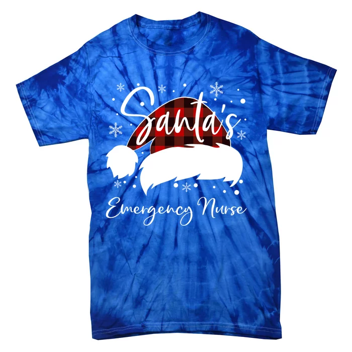 Emergency Nurse Santas Favorite Nurse Er Nurse Elf Emt Er Funny Gift Tie-Dye T-Shirt