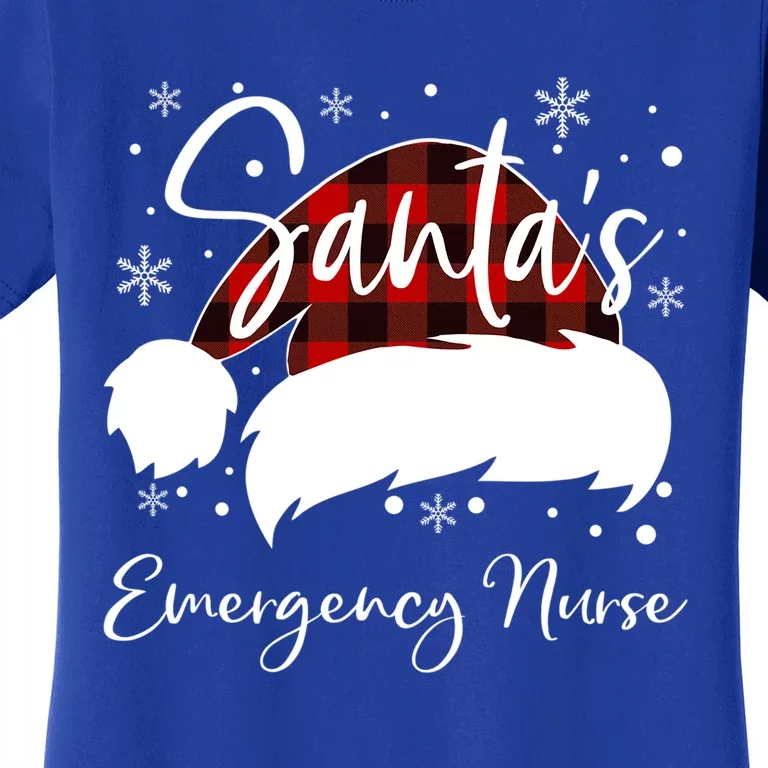 Emergency Nurse Santas Favorite Nurse Er Nurse Elf Emt Er Funny Gift Women's T-Shirt