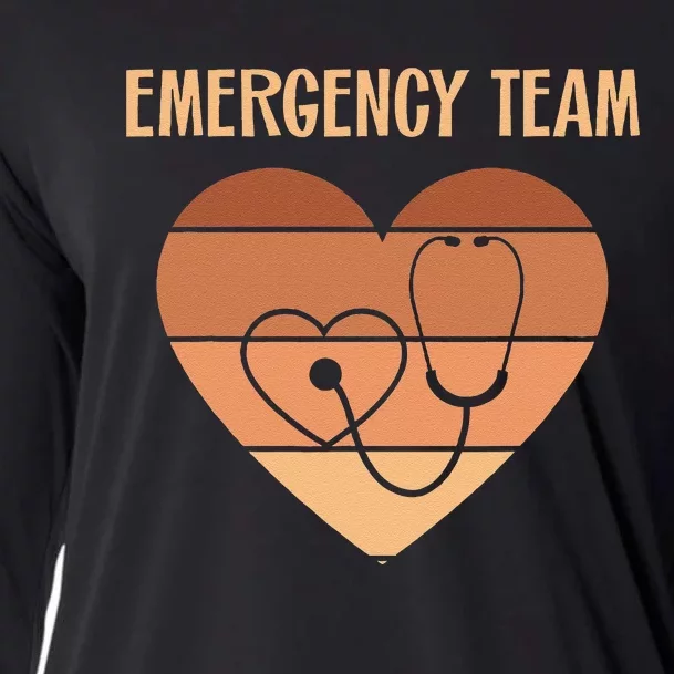 Er Nurses Team Emergency Room Doctor Er Tech Technician Emt Cooling Performance Long Sleeve Crew