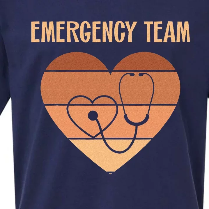 Er Nurses Team Emergency Room Doctor Er Tech Technician Emt Sueded Cloud Jersey T-Shirt